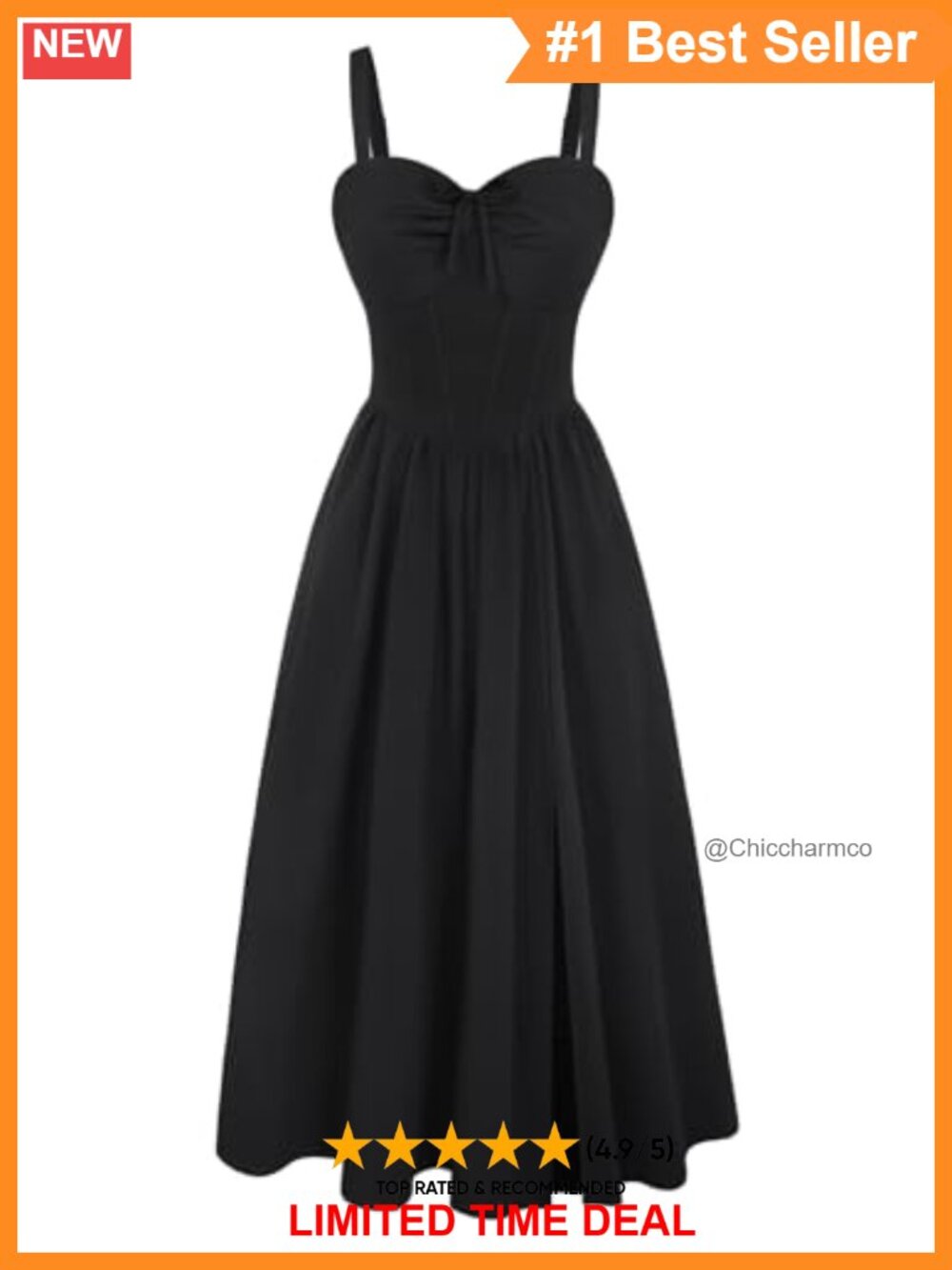Corset Midi Dress Sweetheart Neckline Boning Ruched Back Cocktail